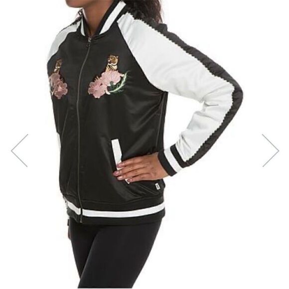 Vans California Embroidered Tiger Palm Tree Satin Jacket - Picture 3 of 12